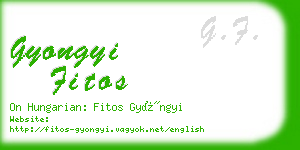 gyongyi fitos business card